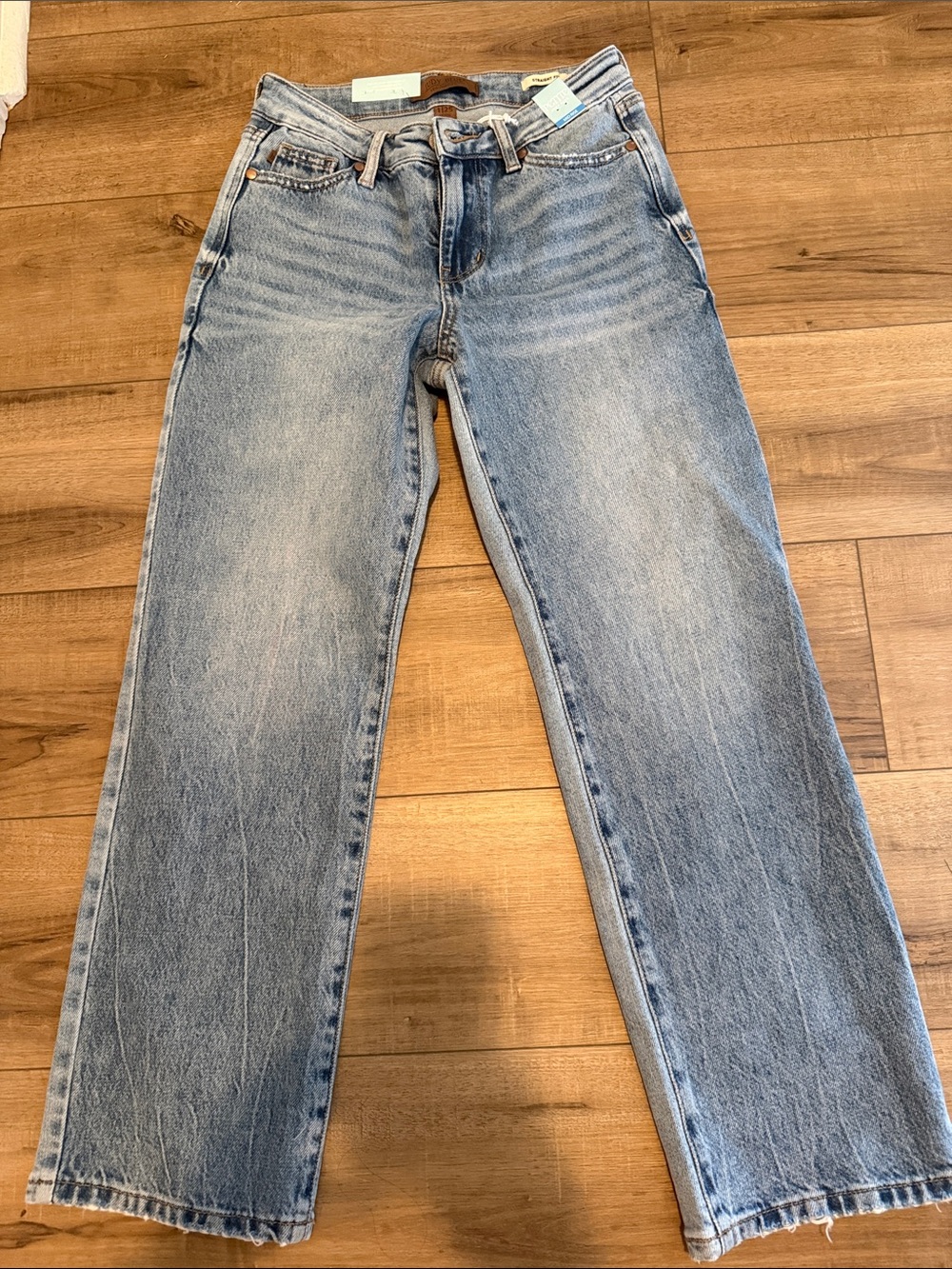 Judy Blue Classic Straight Leg Jeans - Light Wash Blue